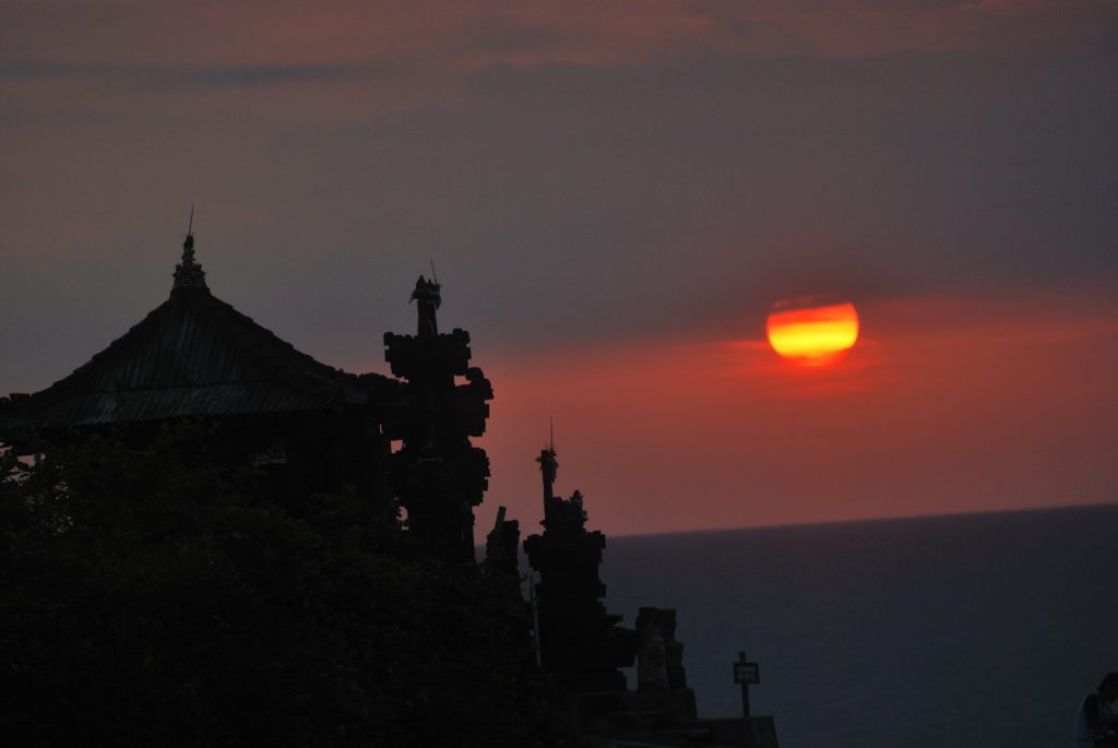 Bali, sunset, Tanah Lot temple