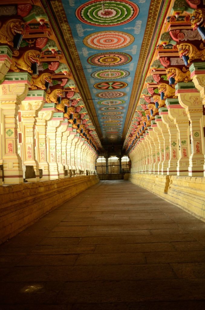 The corridor at the temple