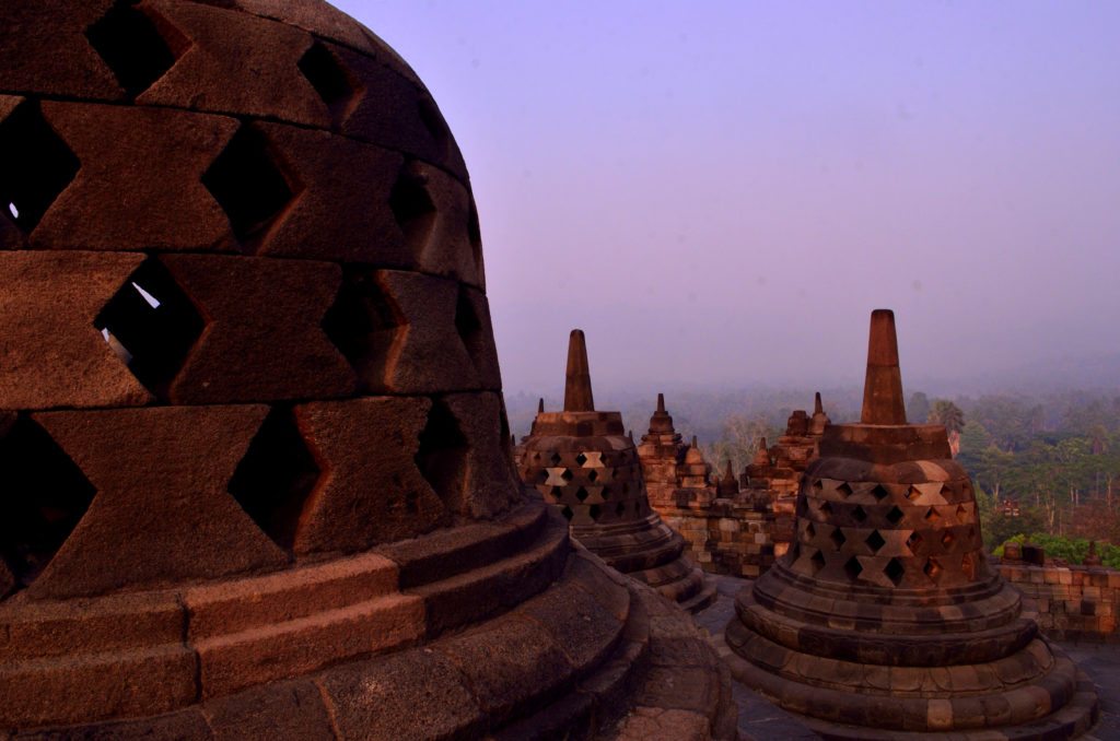 Borobodur, sunshine
