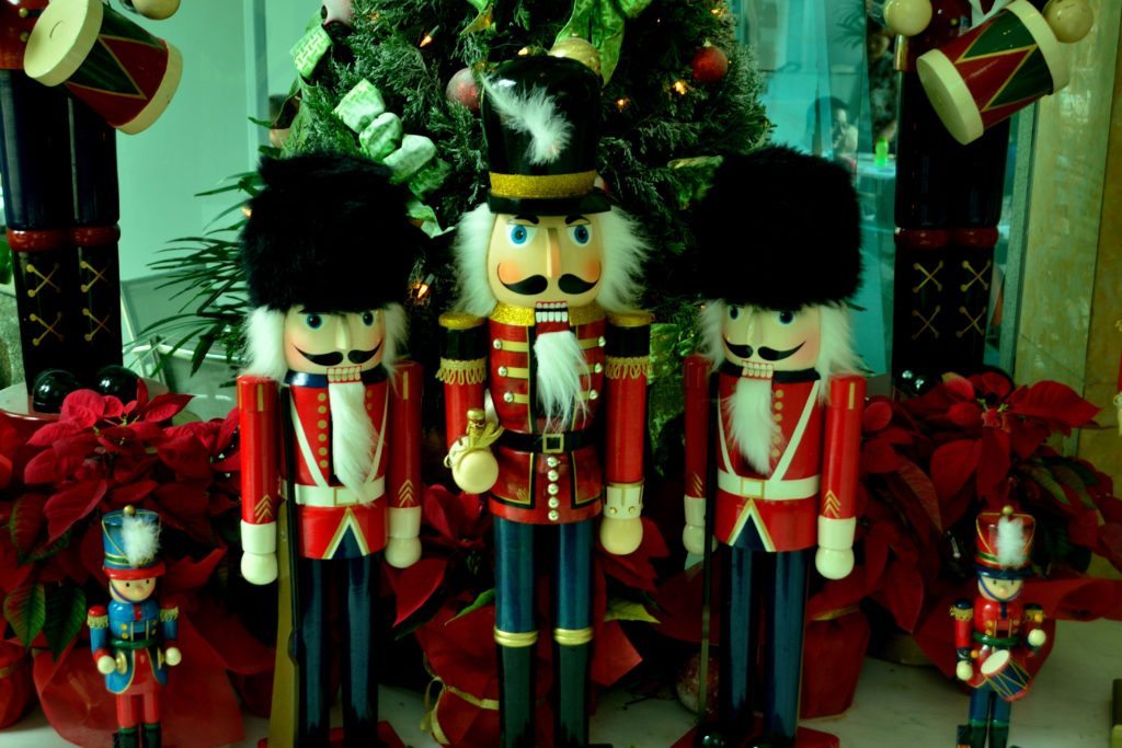 In the lobby of Shangri La