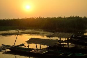 Sunset at Mangalajodi, Odisha