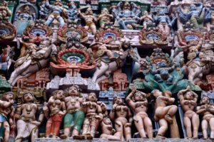 Deities on a gopura